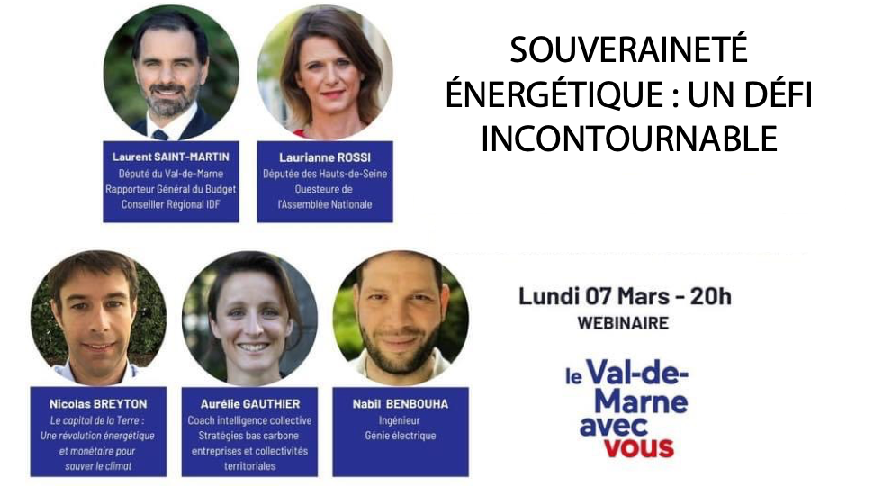 Webinaire "Souveraineté énergétique : un défi incontournable"